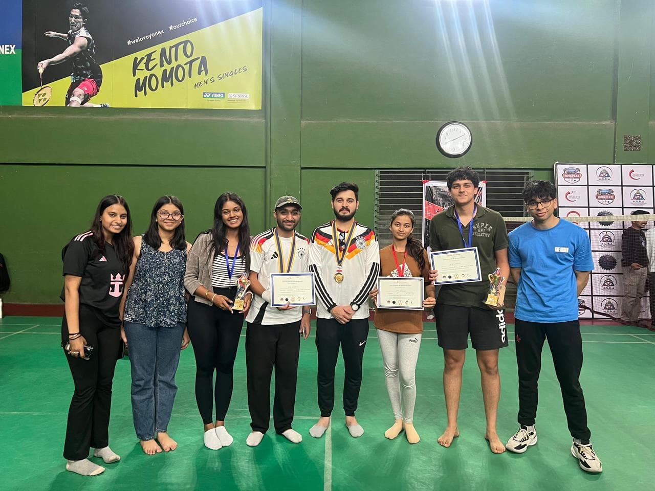Medals and certificates — a haul well earned.